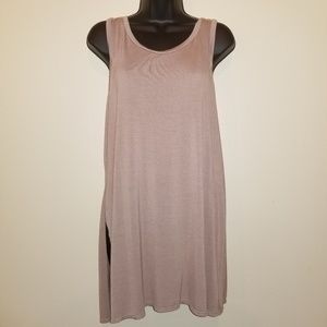 💎 Long Taupe Split Side Tank